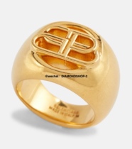 Paris BB Gold Stamp Lock Lock Ring Men and Women
