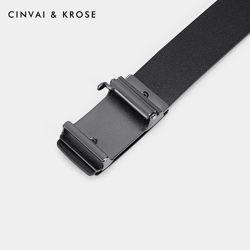 Small C&K official store Leather Belt for Men, Genuine Leather Belt, 2026 New Model, High-End Gift, Business Suit, Jeans Belt