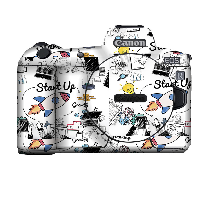 Applicable to Canon RP camera Fuselage Protection Film Cartoon National Tide Carbon Fiber Dust Prevention and Bump-resistant Trace