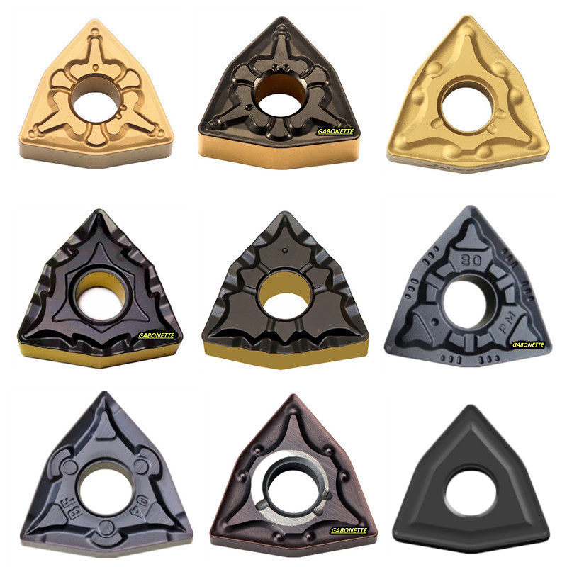 CNC blade peach exterior circular blade WNMG080404-TM steel piece 0408-MA stainless steel cast iron