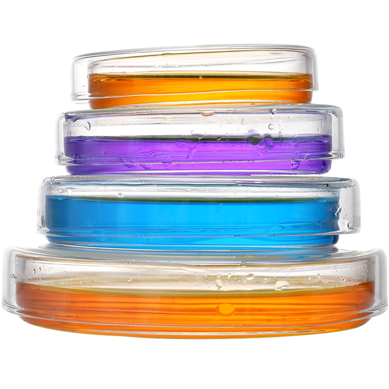 Thickened glass petri dish high temperature resistant flat dish