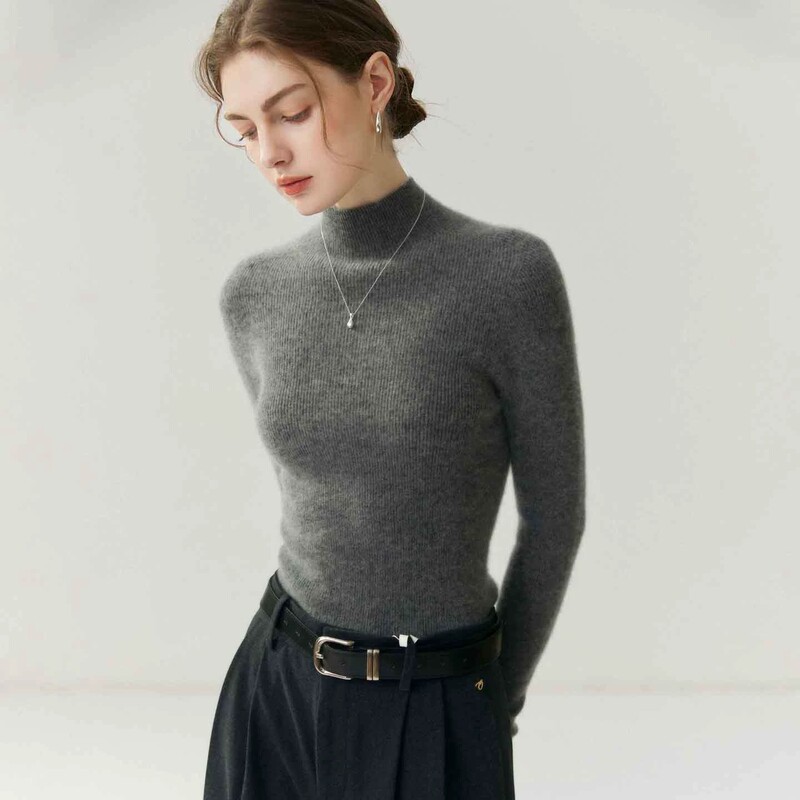Beiluo La Goat Cashmere Sweater for Women 2026 Autumn/Winter New Style Lazy High-End Sophisticated Chic Top Base Layer Beiluo La Goat Cashmere Sweater for Women 2026 Autumn/Winter New Style Lazy High-End Sophisticated Chic Top Base Layer