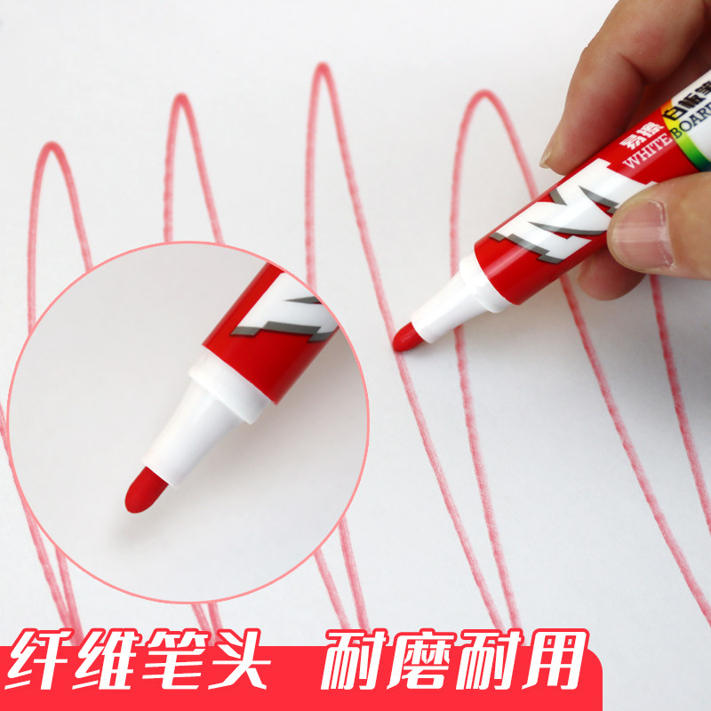 CHENGUANG YI 화이트 보드 펜 컨퍼런스 사무실 용품 펜 및 칠판 브러시 워크는 그림 보드 블랙 블루 대형 용기 문구 용품 10 개의 20 조각으로 어린이 교사를 문지릅니다.