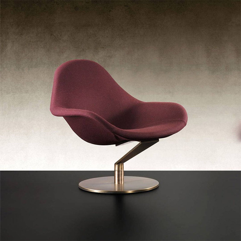 Italian design creative special-shaped fiberglass rotating zenith armchair light luxury Botona Frau furniture