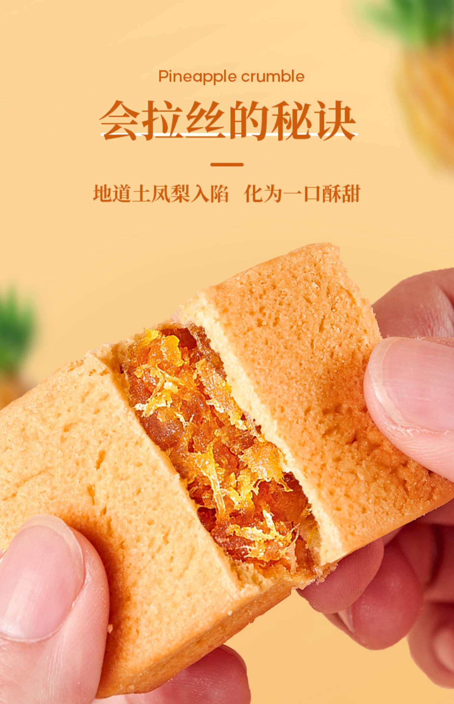 【三分糖】原味凤梨酥礼盒200g