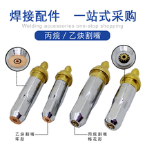 Oxygen acetylene propane gas manual cutting nozzle G01-30 G03-100 plum blossom ring cutting nozzle oxygen cutting nozzle