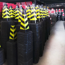 Reflective Cone Road Cone Plastic Tapered Cap Forbidden Parking Pile Warning Signs Traffic Ice Cream Barrel Barrel Rubber Barricade Column
