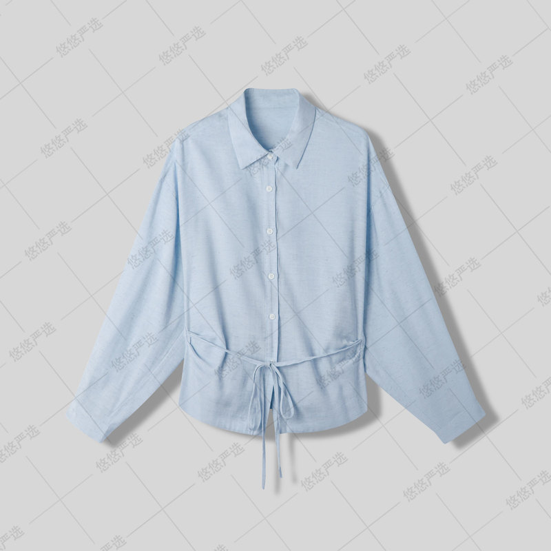 【Ant Waist Shirt】Summer Design Linen Collared Shirt