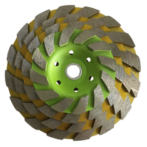 Green pine diamond bowl grinding sintered marble only grinding block concrete grinding bowl floor thickened grinding disc