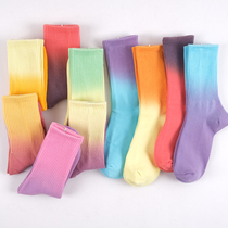 Pierced socks children insin tidal pure cotton stockings omelet stockings street socks male skateboard socks