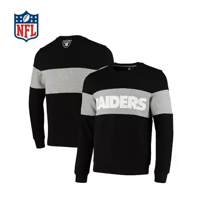 (NFL)Las Vegas Raiders Cut and Sewn Crew Neck Sweatshirt - Black-Men's Wear