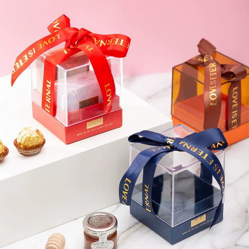 婚礼纪 Прозрачная сахарная коробка Hi Sugar Box High -Agrade Sugar Box ins Wind Box High -Fretain Creative Box Sugar Box