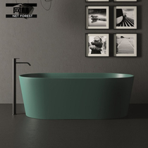 Matt Green Independent Style Home Toilet Hotel Folk Juku Wash Room Large Capacity Double Qi Meique Bath