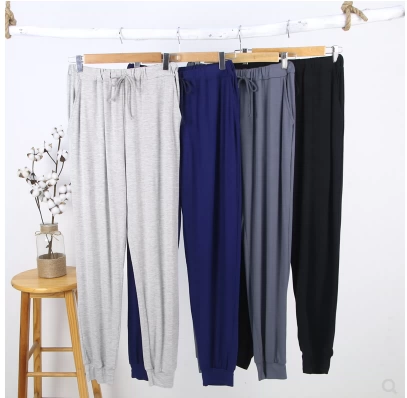 Мужские летние тонкие длинные штаны для отдыха, большой размер