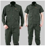 Хлопковый износостойкий камуфляжный комбинезон, защита от ожогов