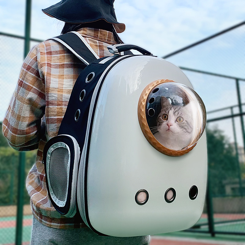 猫包外出可携式太空舱大容量狗狗双肩揹包夏天猫咪出行包兔子手提箱