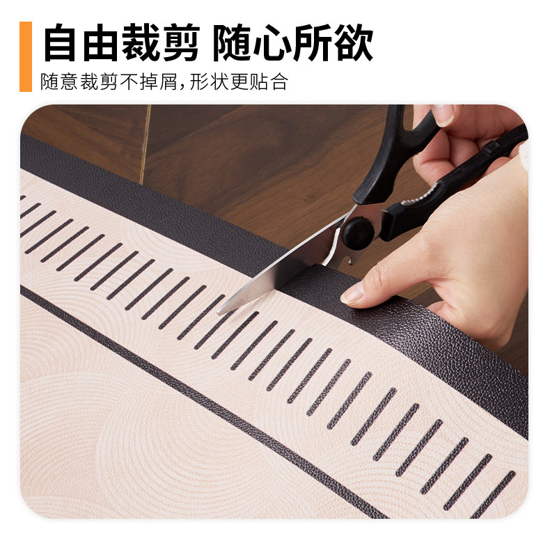 High-end luxury entrance floor mat, leather, easy to clean, non-slip, vintage-style, unique-shaped doormat wholesale