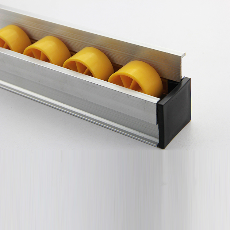 38 wide side rib aluminum alloy fluent strip with side rail shelf fluent strip slide rail