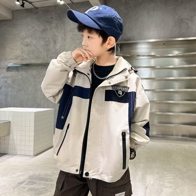 Children's Clothing Boys' Autumn Jacket 2024 New Spring and Autumn Jacket for Older Boys, Boys' Windbreaker Autumn and Winter Style Trendy Children's Clothing Boys' Autumn Jacket 2024 New Spring and Autumn Jacket for Older Boys, Boys' Windbreaker Autumn and Winter Style Trendy