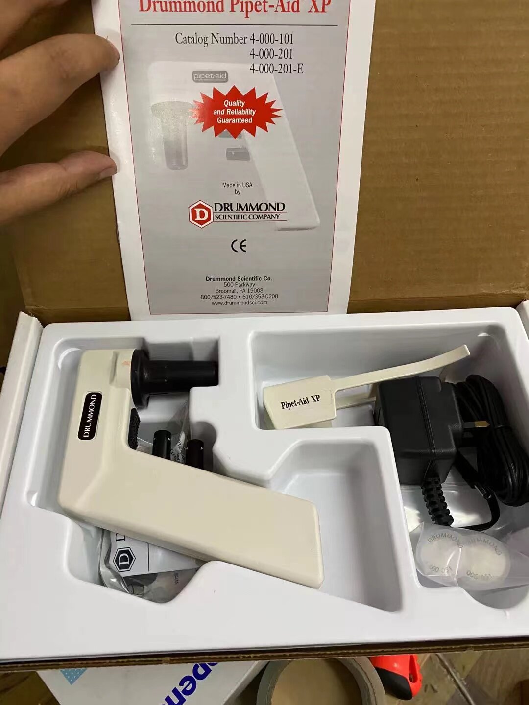 总代理Drummond Pipet-Aid XP便携式电动移液器XP助吸器
