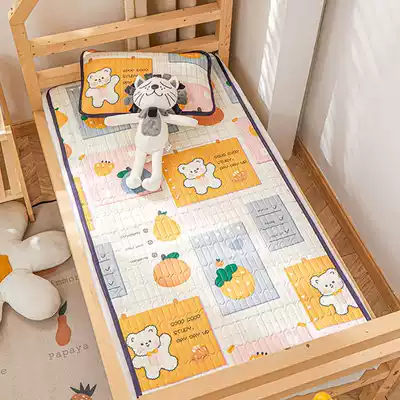 Summer children's ice mat kindergarten special air-conditioning mat crib breathable sweat-absorbing mat two-piece set