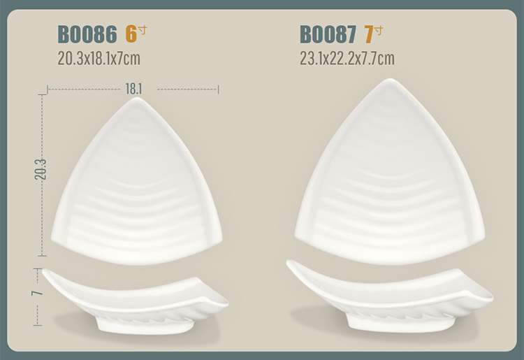 Bộ đồ ăn Melamine Trắng Lẩu Tấm rau Hình chữ nhật Đĩa nhựa tròn Đồ ăn nhanh Thịt nướng Đĩa phẳng Thương mại dĩa nhựa