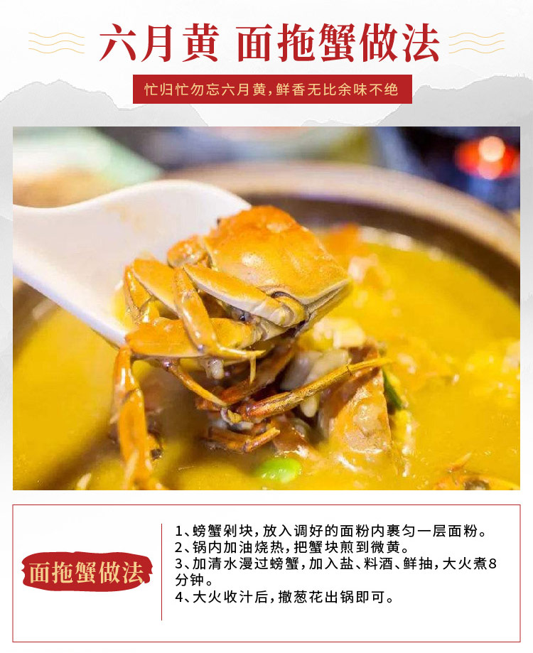 金蟹缘 新鲜大闸蟹 六月黄全母蟹 12只 单只2-2.5两 图3