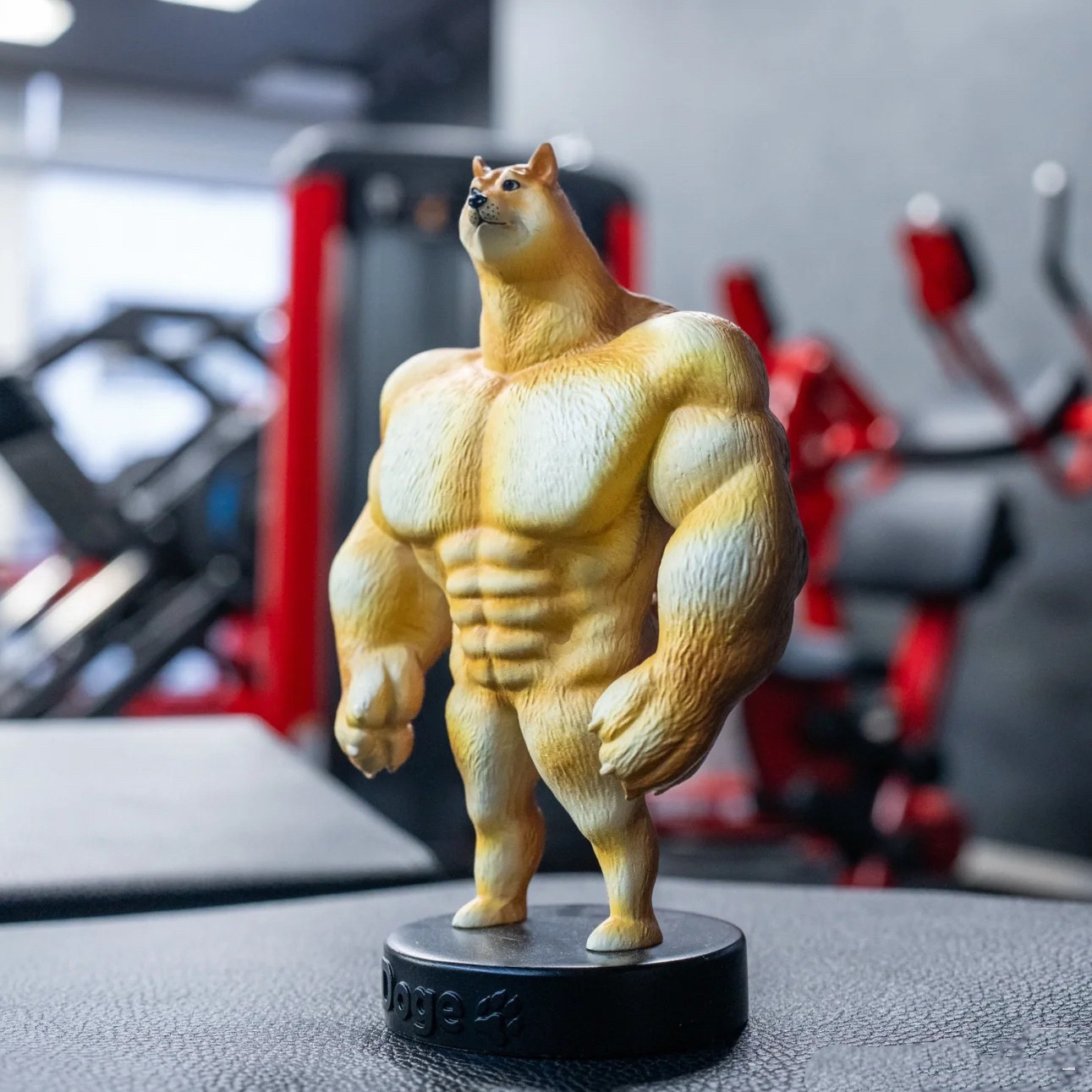cheems修狗网红肌肉柴犬表情包规则怪谈影视造型树脂潮玩车载摆件