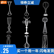 Baijie iron wedding wedding site layout wedding table flower utensils table decoration road guide layout flower arrangement white shelf