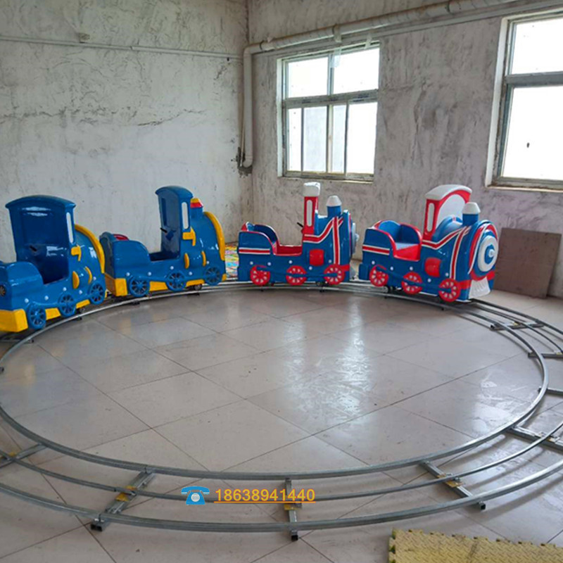 Square park stalls track trains night market temple fairs can sit people amusement equipment new battery power distribution cabinet train