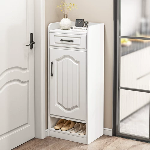 Узкий шкаф для обуви Ультра -типичный обувной раму устанавливает шкафу посадки у входа в хранение, интегрированное шкафом для хранения стен.