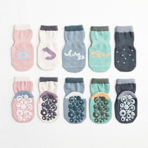 2020 Spring Autumn Baby Flooring Socks Pure Cotton Baby Indoor Softbottom Walking Socks Non-slip Bottom Male And Female Socks Jacket