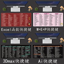 excel function formula Daquan mouse pad office shortcut 3dmax cdr excel shortcut key mouse pad