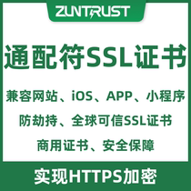 通配符SSL证书申请安装部署HTTPS加密网站防劫持证书泛SSL证书DV