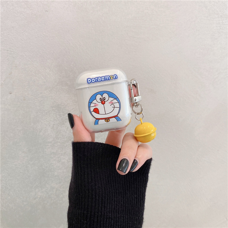 Day Ensemble Cute Cartoon Application Airpods Protective Casing Airpodspro Protective Shell Apple 2 Generations Silicone Ipod Wireless Bluetooth Headphones Airpods Second-generation Transparent 3 Generations