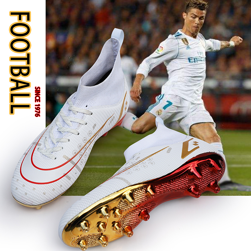 C Ronaldo Assassin 14 football shoes for men and women light and breathable professional adult long nails anti-skid broken nails children boys summer