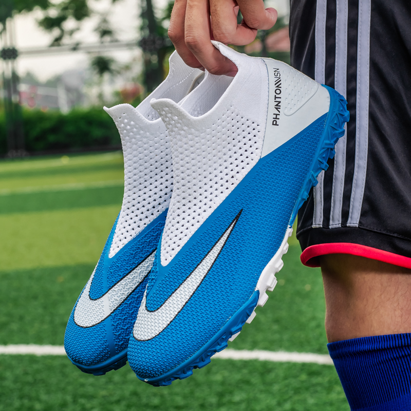 Summer children Broken Nails Free Of Laces Football Shoes Big Code High Bunch C Rospurs Adults Five People Making Breathable Training Shoes 