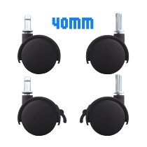 Straight universal wheel 1 5 inch M8 straight tooth snap ring wheel Rod caster office crib air conditioning fan wheel