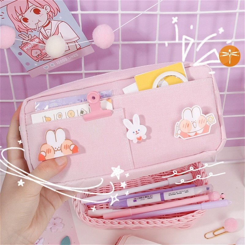 Fourth grade stationery box pencil case girl large capacity beautiful pencil bag girl new good-looking primary school boy