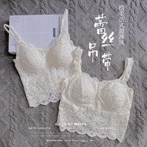 French sweet heavy industry lace sexy high-end crane with outfitted back vest bottom underwear thin