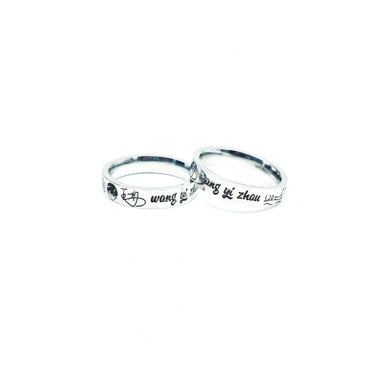 Fan support ring signed by Wang Yizhou