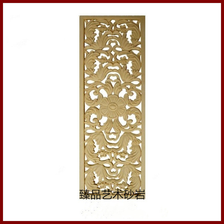 Sandstone relief hollow board European background wall Indoor and outdoor villa hotel home decoration glass fiber sculpture factory direct sales
