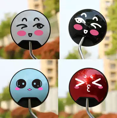 Electric car locomotive rear mirror car sticker cute cartoon paper waterproof sunscreen electric car mirror decoration sticker