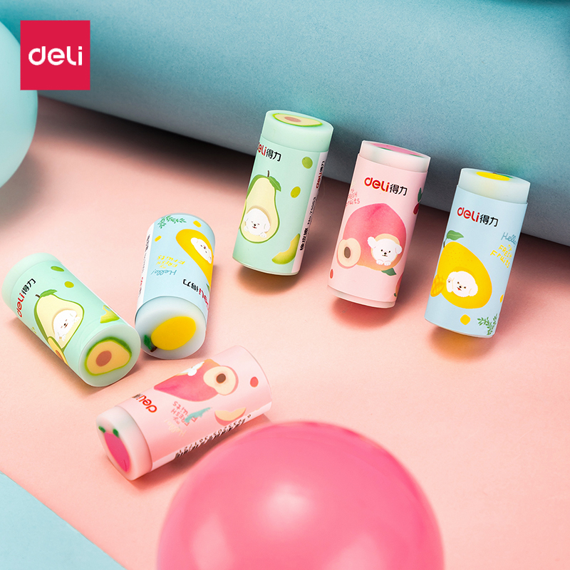 Able Stationery Fruits Erasers Special Creative Cartoon Cute Super Cute Super Cute No Chipping Children Learn Supplies Stationery 12 Blocks 71053 Getting Better