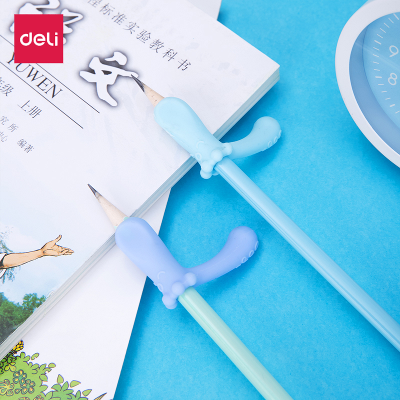 Deli stationery student children's pen holder correction pen holder sheath Baby writing correction pencil sheath 69355 is getting better and better