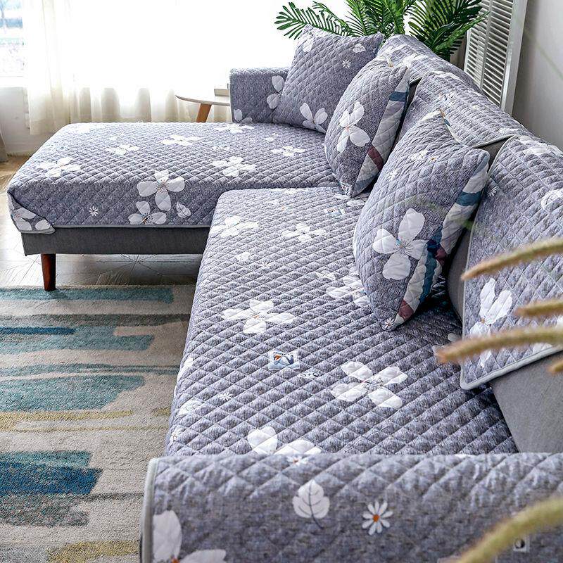 (Double Sided Available) Sofa Mat All Season Versatile Fabric Combination Cushions Subsofa Cover Full Bag Universal Cover Scarves