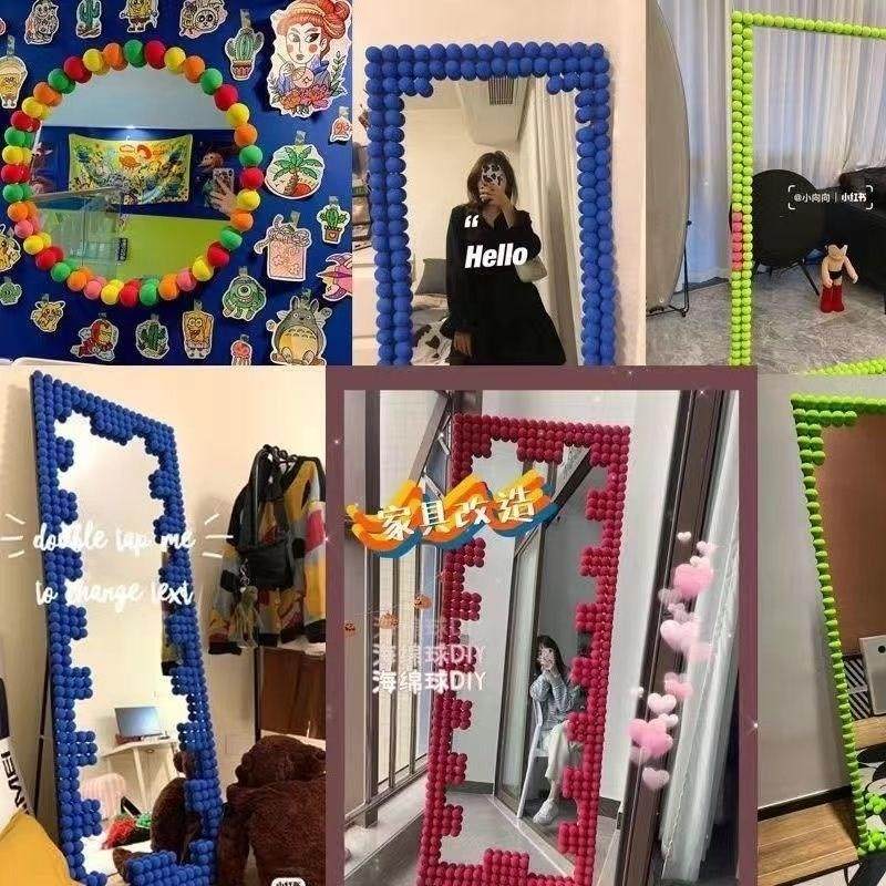 Mirror Reforming Diy Full Body Mirror Decorated Border Mirror Boundary Boundary Mirror Edge Diy Material