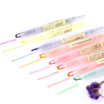 Lifei highlighter small fresh fluorescent light color student stationery multi-color set replaceable core gel pen color pen