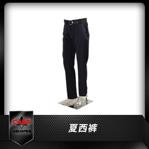 casp shirt trousers summer short-sleeved shirt sky blue trousers cyan straight commuting suit solid color summer