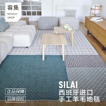 Accommodating imported Spanish GAN light extravagant carpet living room Bedroom bedside blanket wool collage SILANI designer